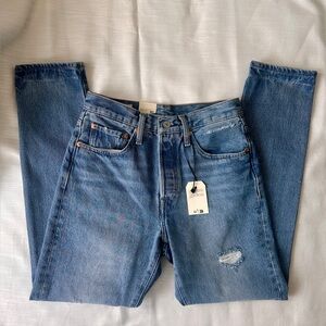 Women’s Levi’s 501 skinny big E Denim Jeans, New with tags, NWT size 26 x 28